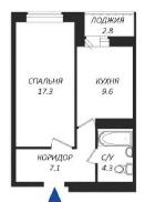 1-ком. квартира, 38 м², ул.Ключ-Камышенское плато - 15 21908555.jpeg