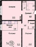 3-ком. квартира, 73 м², ул.Николая Сотникова - 11/1 21938719.jpeg
