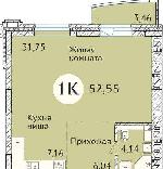 1-ком. квартира, 40 м², ул.Дуси Ковальчук - 2 22015320.jpeg