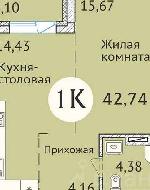 1-ком. квартира, 43 м², ул.Дуси Ковальчук - 248/2 22044745.jpeg