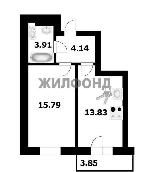1-ком. квартира, 26 м², ул.Кирова - 274 22071627.jpeg