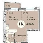 1-ком. квартира, 27 м², ул.Дуси Ковальчук - 248/1 22099270.jpeg