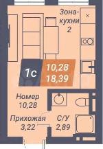  квартира, 18 м², ул.Ленина - 85 22116369.jpeg