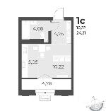 1-ком. квартира, 25 м², ул.Лобачевского - 51/1 22193849.jpeg