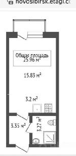 1-ком. квартира, 26 м², ул.Рубежная - 56 22224356.jpeg