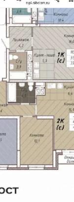 2-ком. квартира, 50 м², ул.Тульская - 74 22249902.jpeg