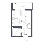 1-ком. квартира, 24 м², ул.Тюленина - 3 22252120.jpeg