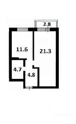 1-ком. квартира, 42 м², ул.1905 года - 85/2 22268427.jpeg