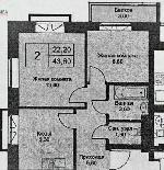 2-ком. квартира, 48 м², ул.Охотская - 88/4 2-ком. квартира, 48 м², ул.Охотская - 88/4 22484532.jpeg