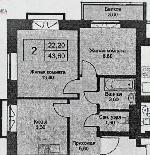 2-ком. квартира, 48 м², ул.Охотская - 88/4 2-ком. квартира, 48 м², ул.Охотская - 88/4 22538748.jpeg