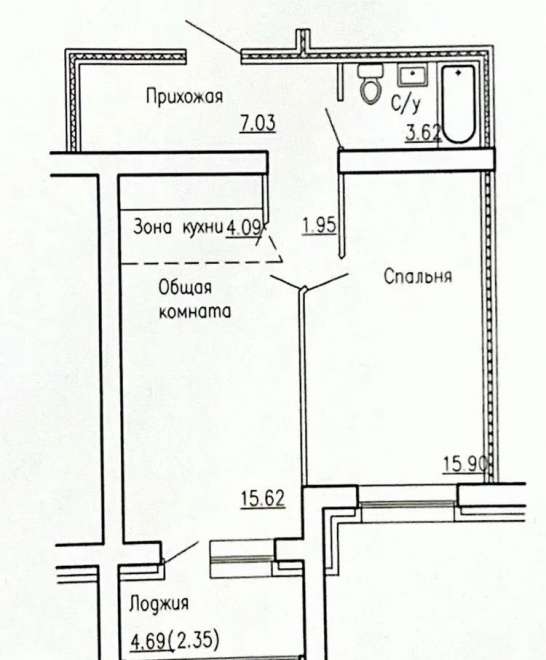 1-ком. квартира, 48 м², пос. Элитный, ул.Фламинго - 20 1-ком. квартира, 48 м², пос. Элитный, ул.Фламинго - 20 22522747.jpeg