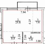 1-ком. квартира, 50 м², ул.Дачное ш - 22/3 1-ком. квартира, 50 м², ул.Дачное ш - 22/3 22552684.jpeg
