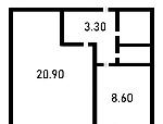 1-ком. квартира, 29 м&sup2;, ул.Универсальная - 6 22556517.jpeg
