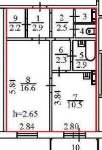 1-ком. квартира, 42 м&sup2;, ул.Татьяны Снежиной - 49/3 22562282.jpeg