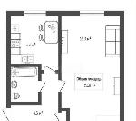 1-ком. квартира, 31 м², ул.Российская - 15 1-ком. квартира, 31 м², ул.Российская - 15 22598318.jpeg
