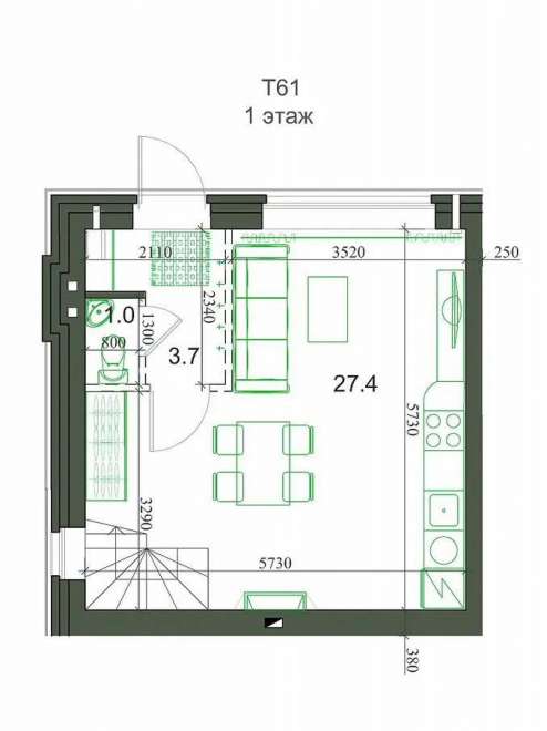 дом, 62 м², ул.пос. Элитный дом, 62 м², ул.пос. Элитный 22570916.jpeg