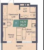 1-ком. квартира, 32 м², ул.Светлановская - 46/1 1-ком. квартира, 32 м², ул.Светлановская - 46/1 22589998.jpeg