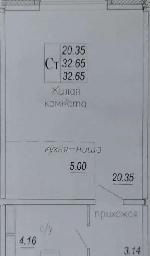 1-ком. квартира, 32 м², ул.Высоцкого - 166 1-ком. квартира, 32 м², ул.Высоцкого - 166 22591166.jpeg