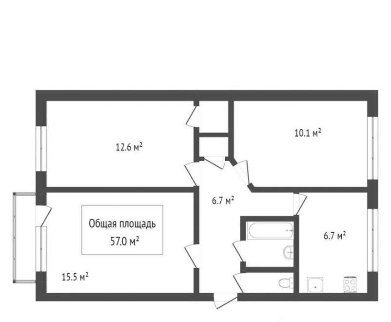 3-ком. квартира, 55 м², ул.Жемчужная - 22 3-ком. квартира, 55 м², ул.Жемчужная - 22 22593122.jpeg