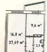 1-ком. квартира, 37 м&sup2;, ул.Ясный Берег - 9 22599684.jpeg